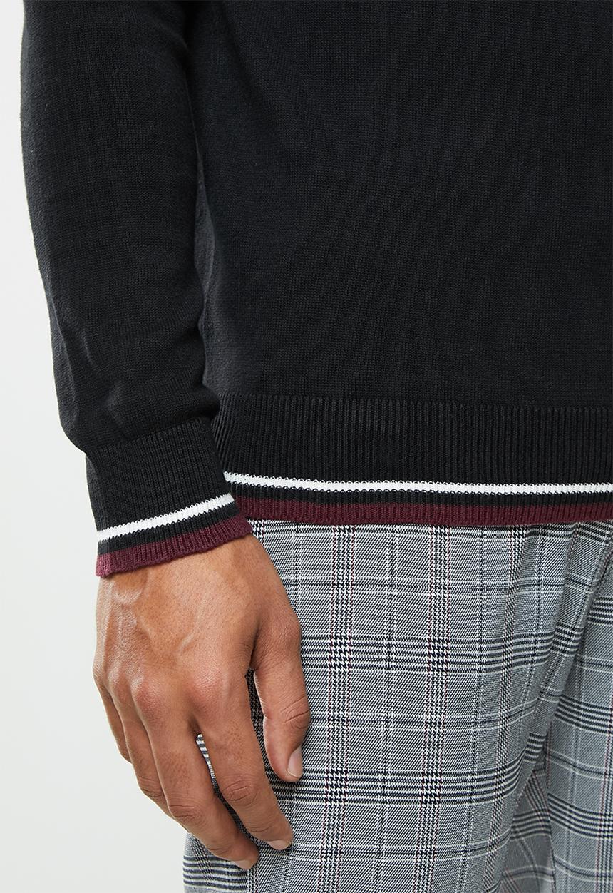 Brave Soul - Hallis turtleneck knitwear - black