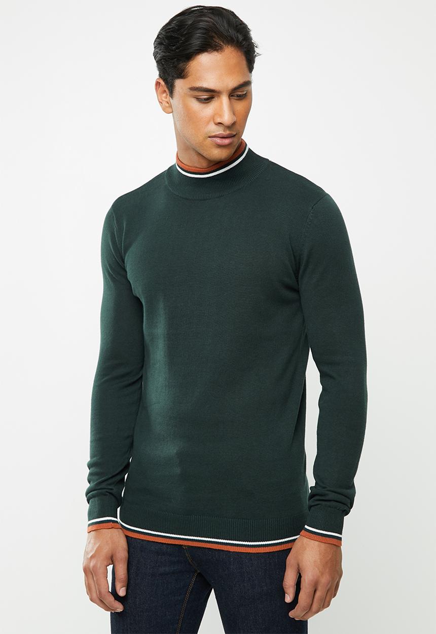 Brave Soul - Hallis turtleneck knitwear - green