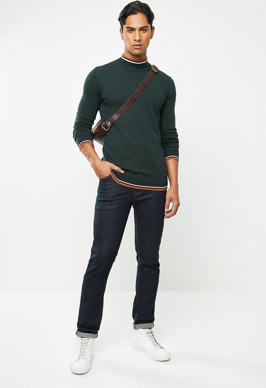 Brave Soul - Hallis turtleneck knitwear - green