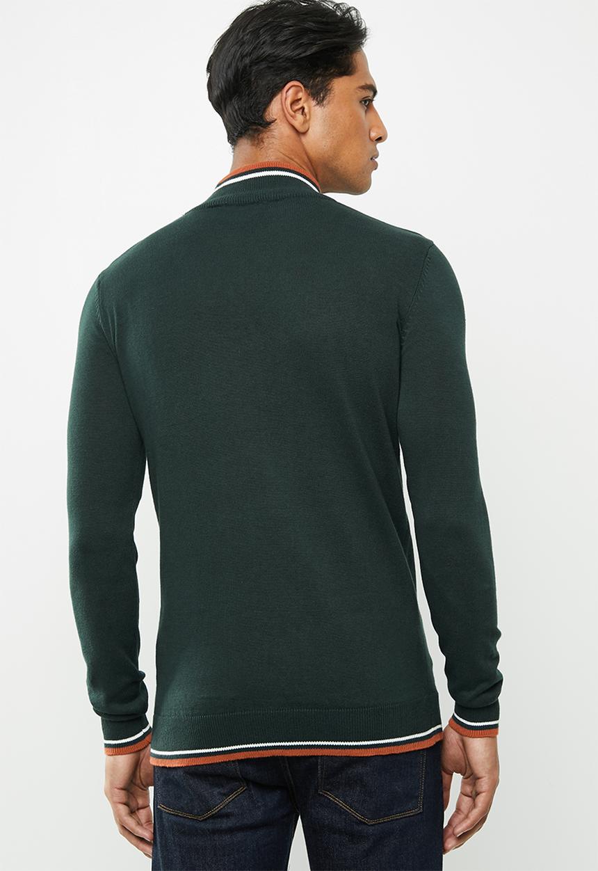 Brave Soul - Hallis turtleneck knitwear - green