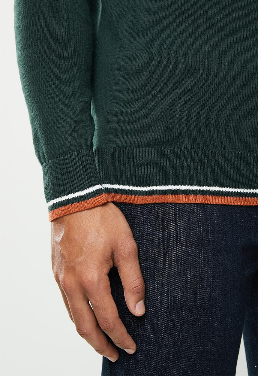 Brave Soul - Hallis turtleneck knitwear - green