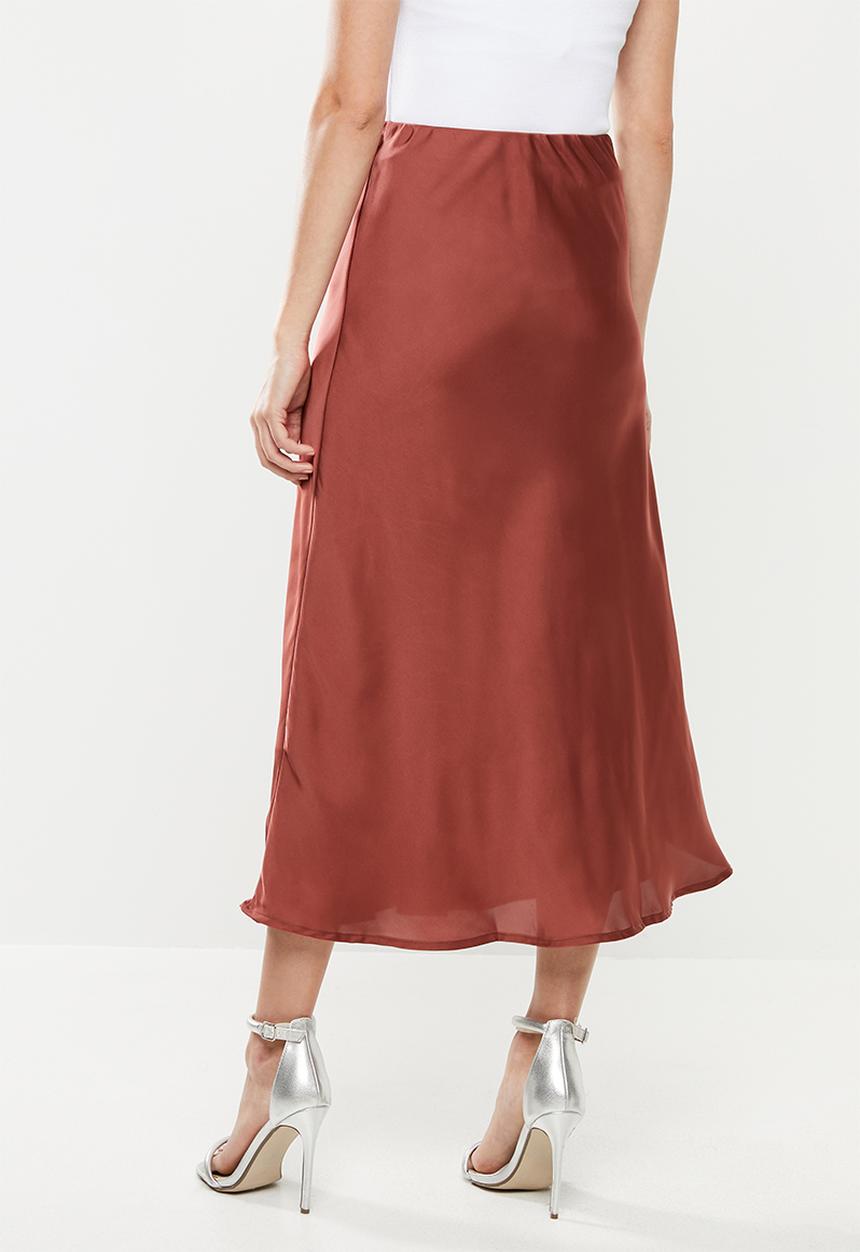 Cotton On - Belle bias midi skirt - rust