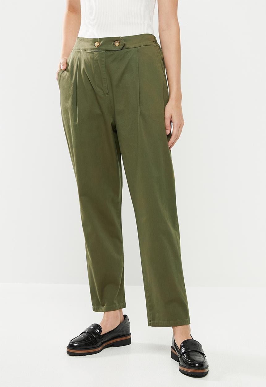 Cotton On - Ava tapered pants - khaki