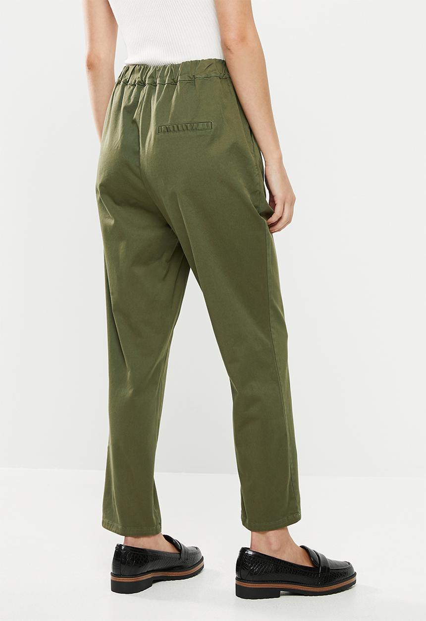 Cotton On - Ava tapered pants - khaki