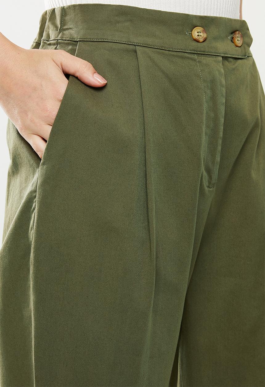 Cotton On - Ava tapered pants - khaki