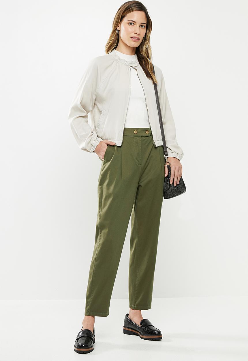 Cotton On - Ava tapered pants - khaki