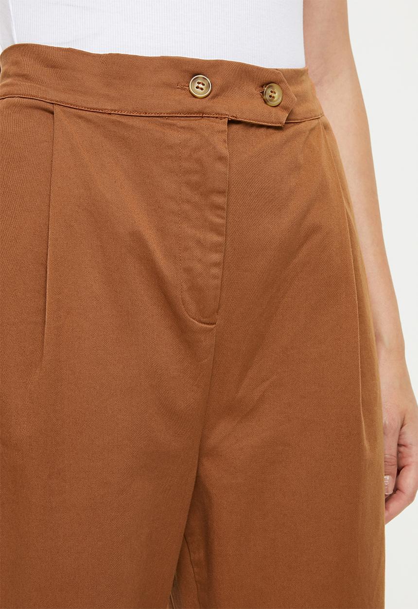 Cotton On - Ava tapered pants - brown