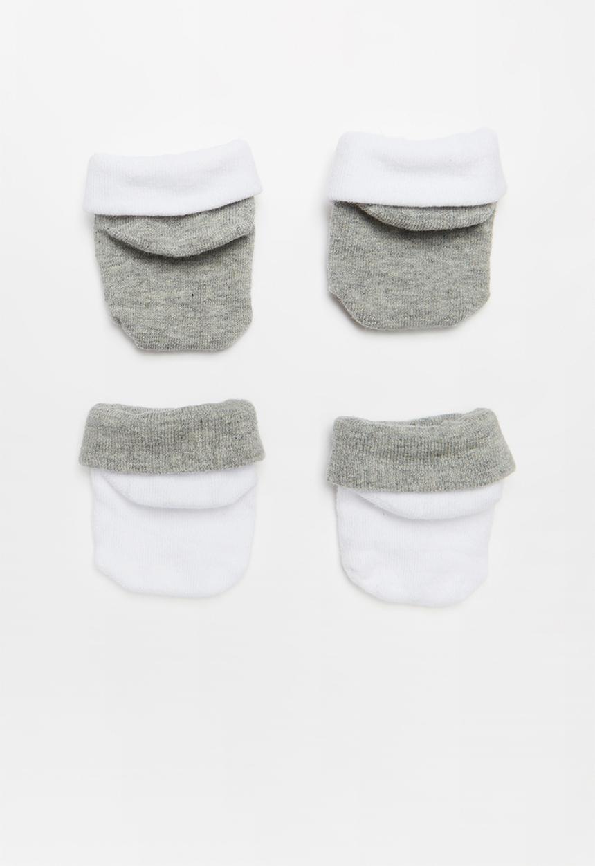 Nike - Nike futura bootie  2 pack - grey & white 