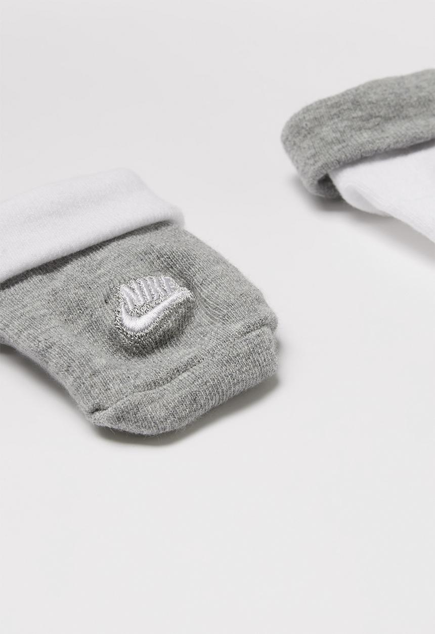 Nike - Nike futura bootie  2 pack - grey & white 