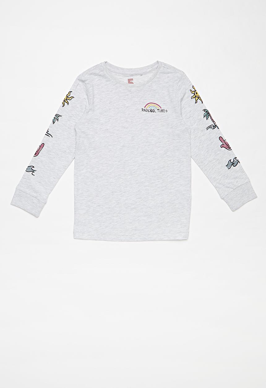Cotton On - Tom long sleeve tee - grey