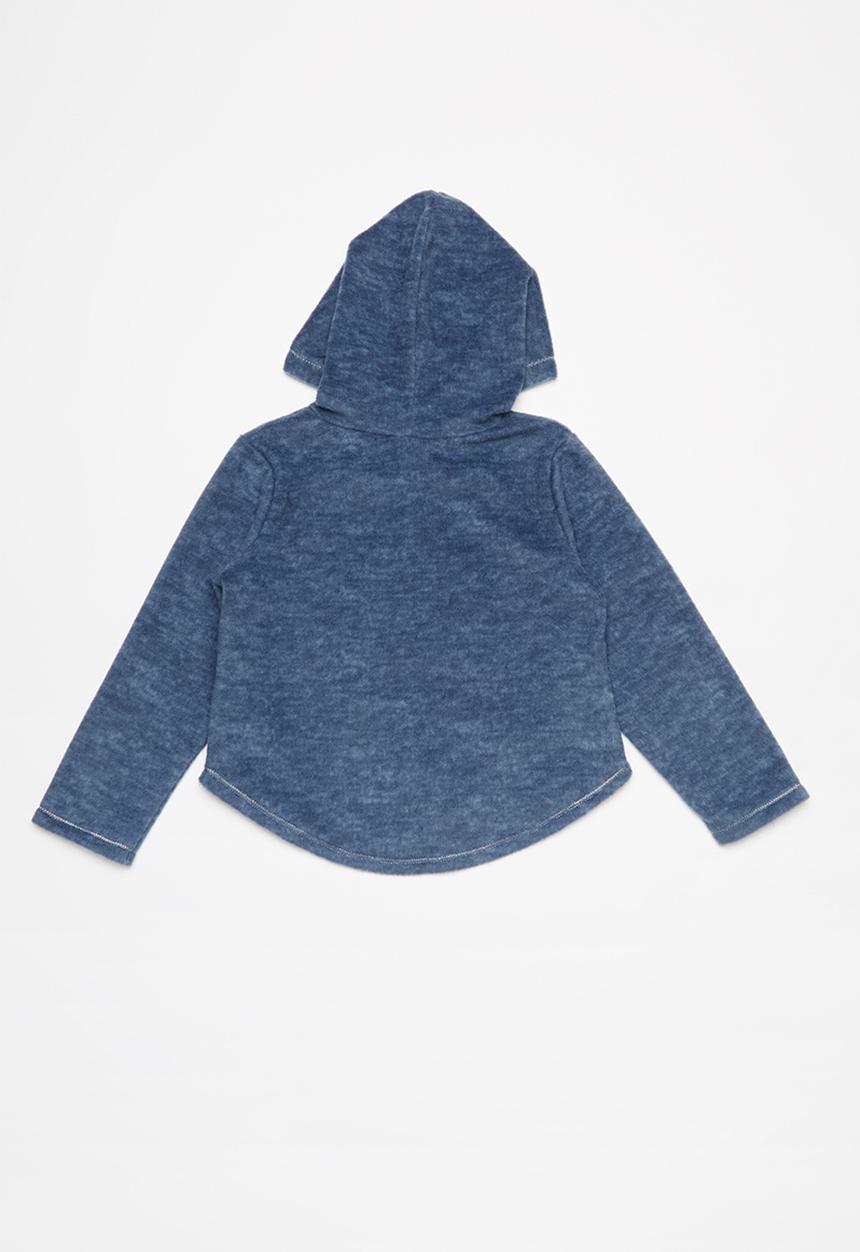 Pop Candy - 2 Pack sunshine polar fleece hoodie - navy & pink