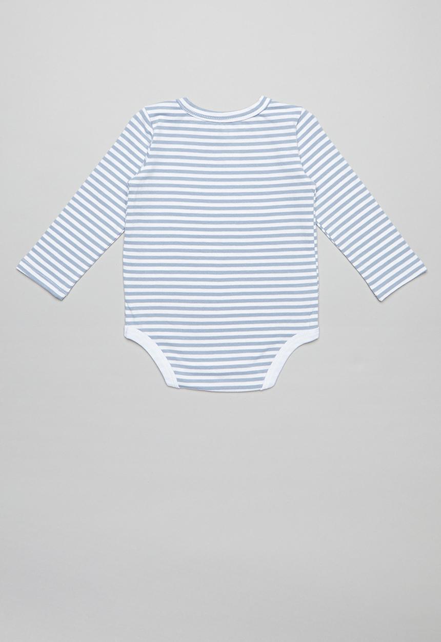 Cotton On - The long sleeve bodysuit - white & blue