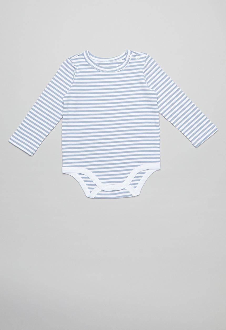 Cotton On - The long sleeve bodysuit - white & blue