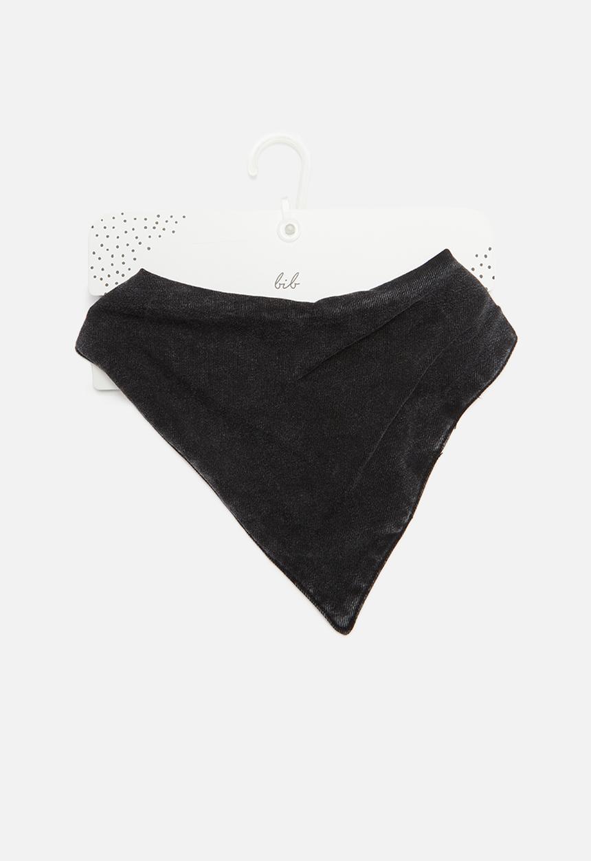 Cotton On - Cody bandana bib - black