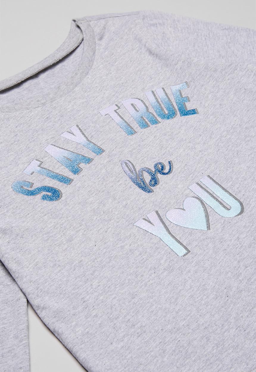 Pop Candy - 3 pack printed tee - white/grey/blue