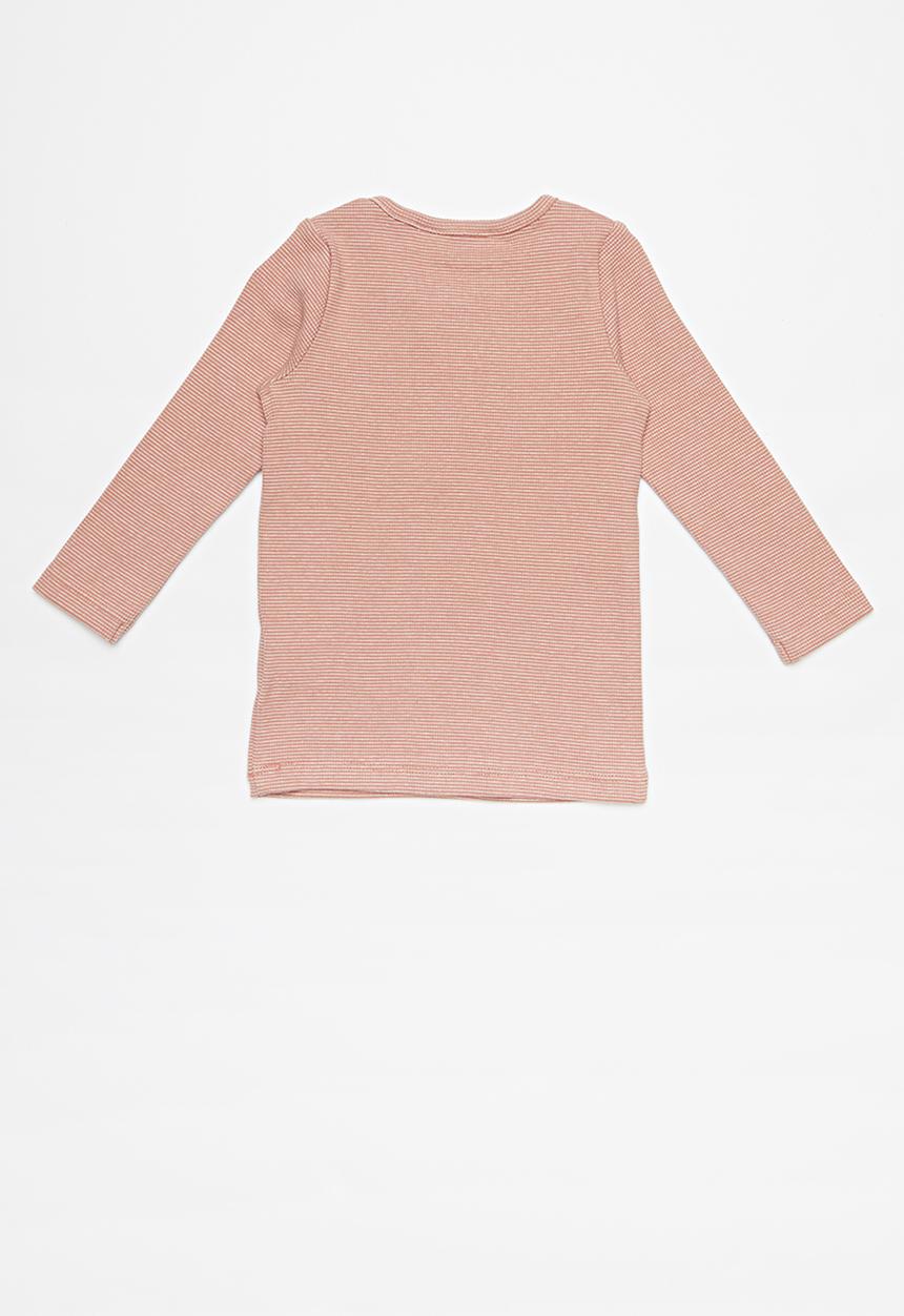 Cotton On - Austin long sleeve placket top - pink 