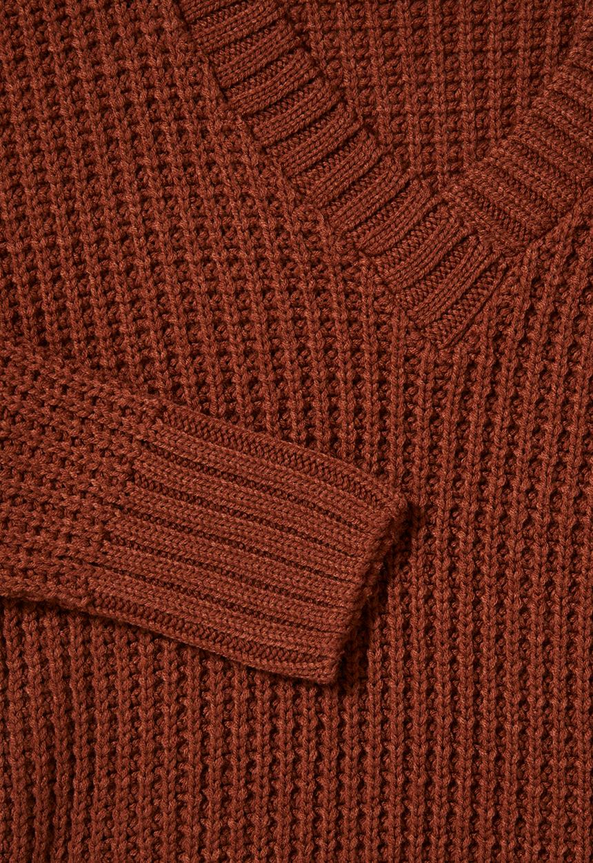 Superbalist - Slouchy v-neck pullover - rust