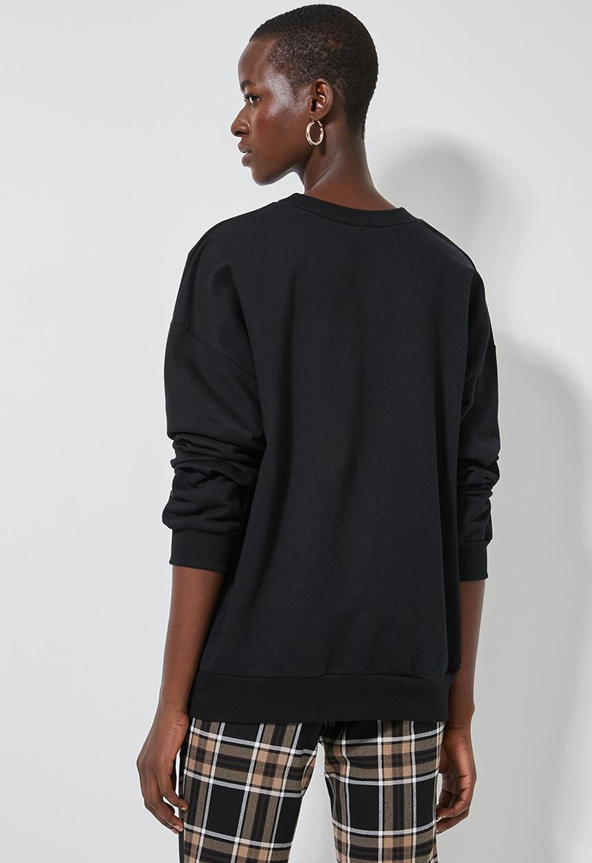 Superbalist - Crew neck sweat - black
