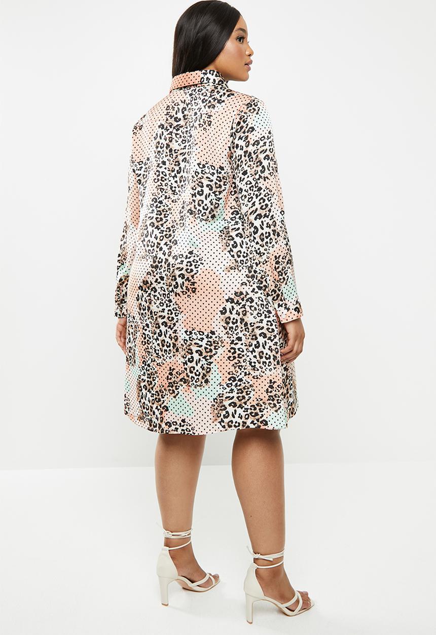 Glamorous - Plus leopard tunic - multi
