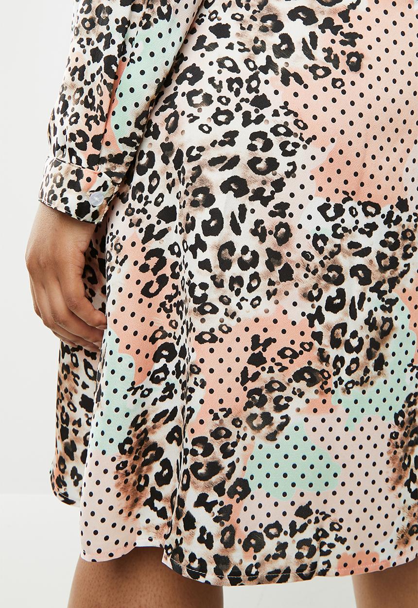 Glamorous - Plus leopard tunic - multi