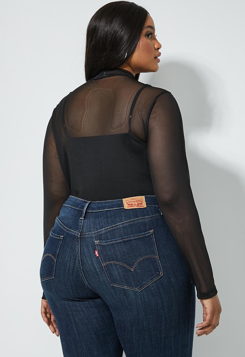 Superbalist - 2 pack mesh tops (plus) - black & grey 