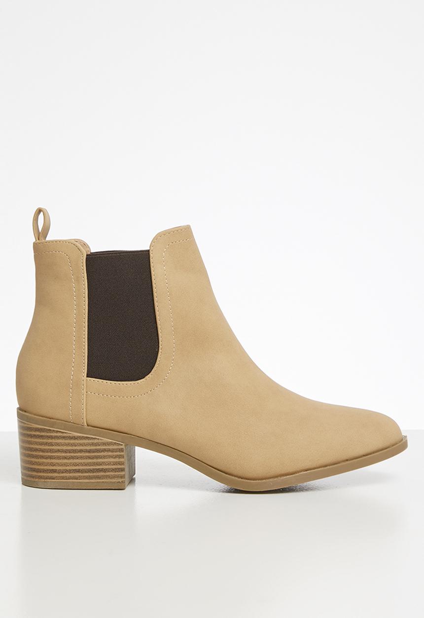 Cotton On - Brixton gusset boot - beige 