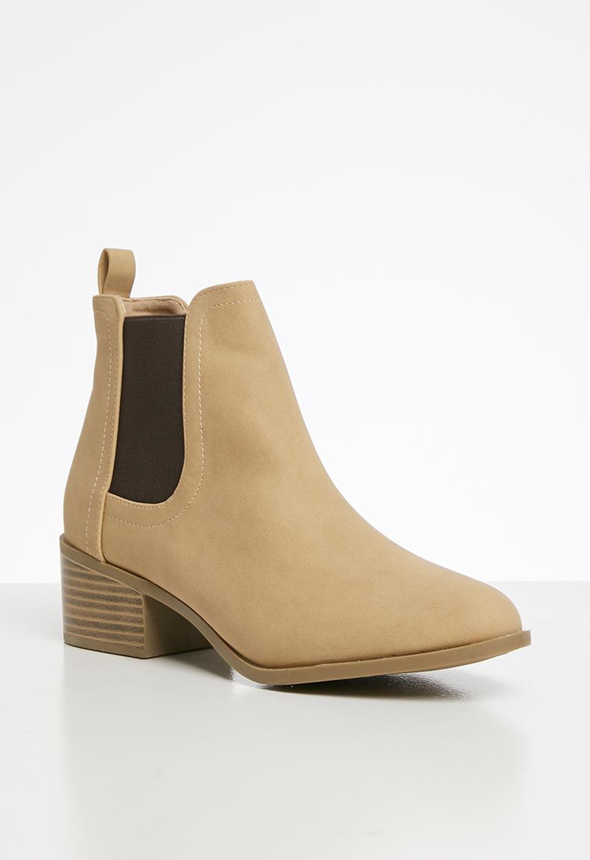 Cotton On - Brixton gusset boot - beige 