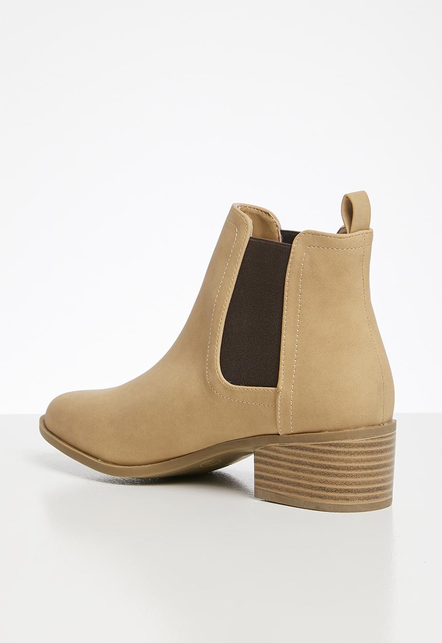 Cotton On - Brixton gusset boot - beige 