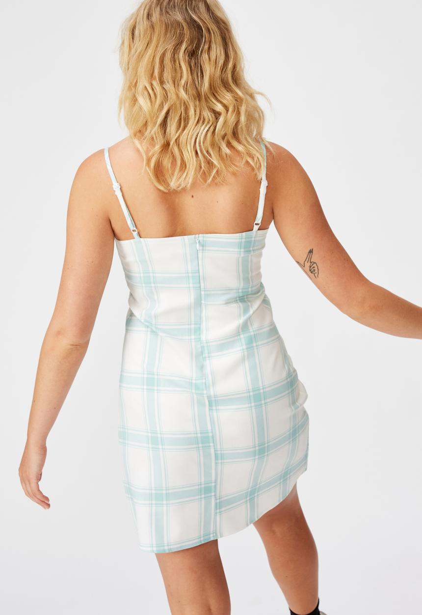 Factorie - Check dress - alina aqua check