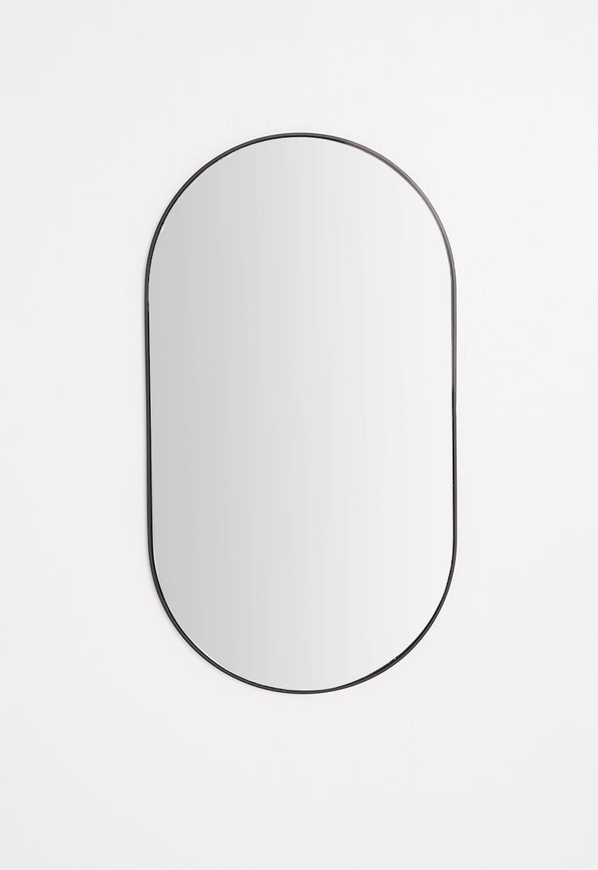 Sixth Floor - Arlo oval mirror - black