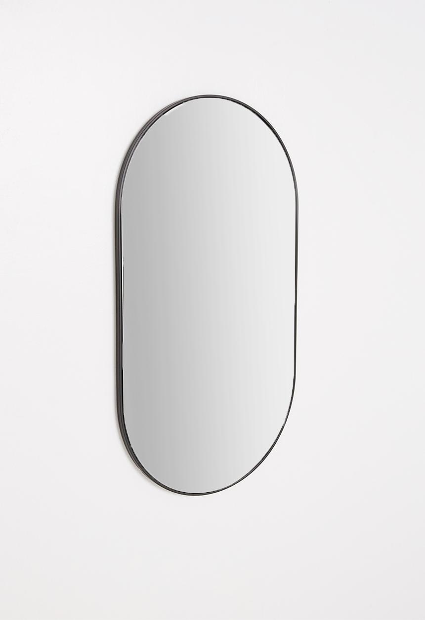 Sixth Floor - Arlo oval mirror - black