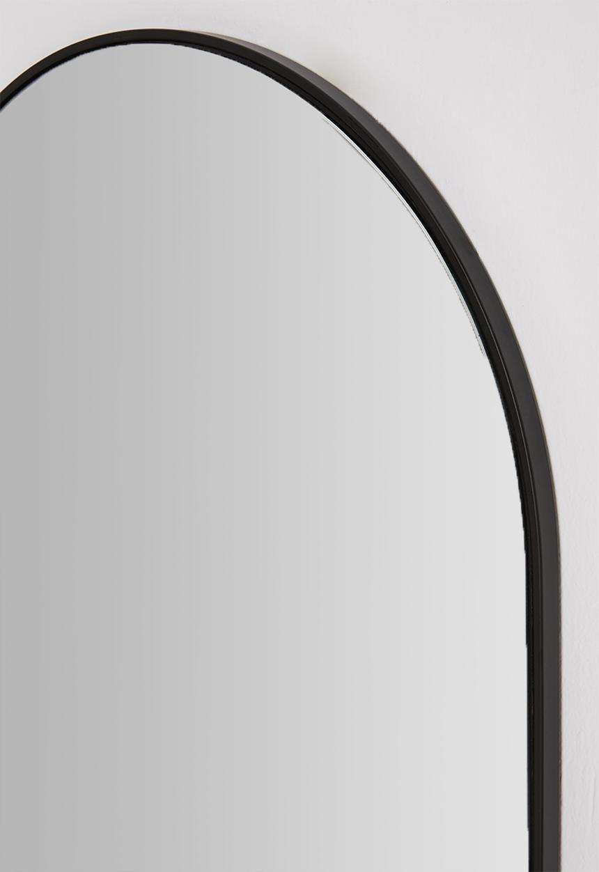 Sixth Floor - Arlo oval mirror - black