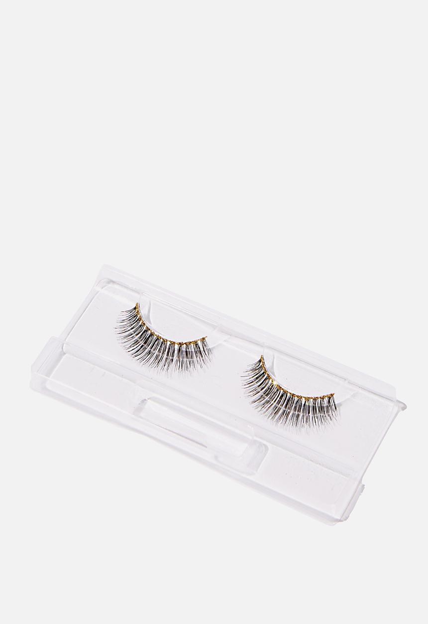 Cotton On - Rubi stick on lashes  - metallic gold