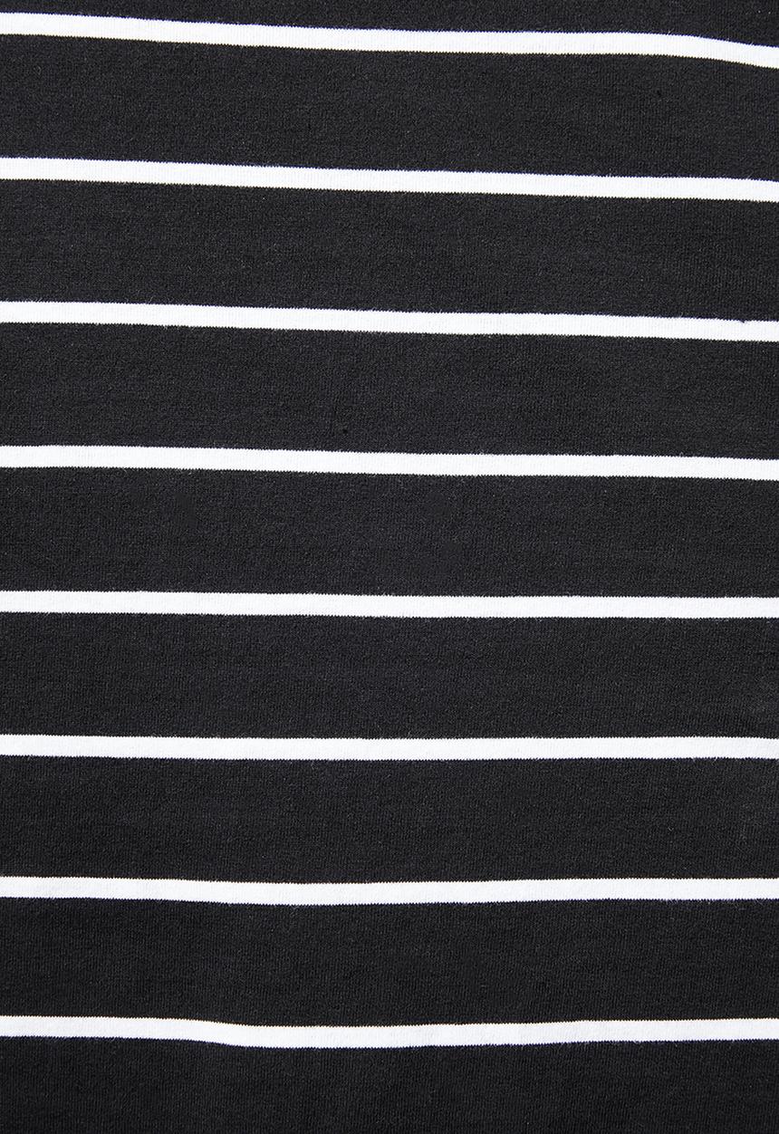 Superbalist - Stripe crew neck tee - black & white