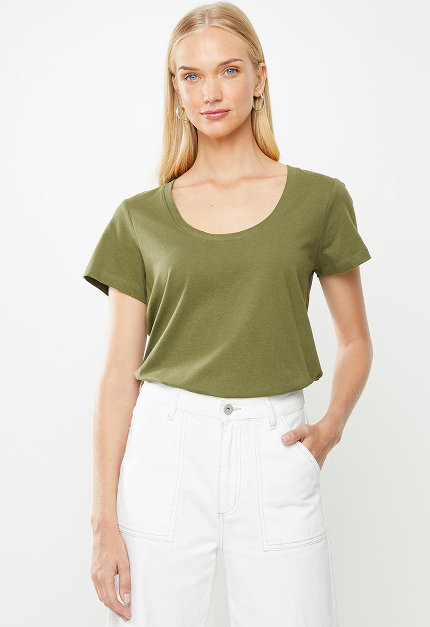 Cotton On - The one scoop tee - khaki 