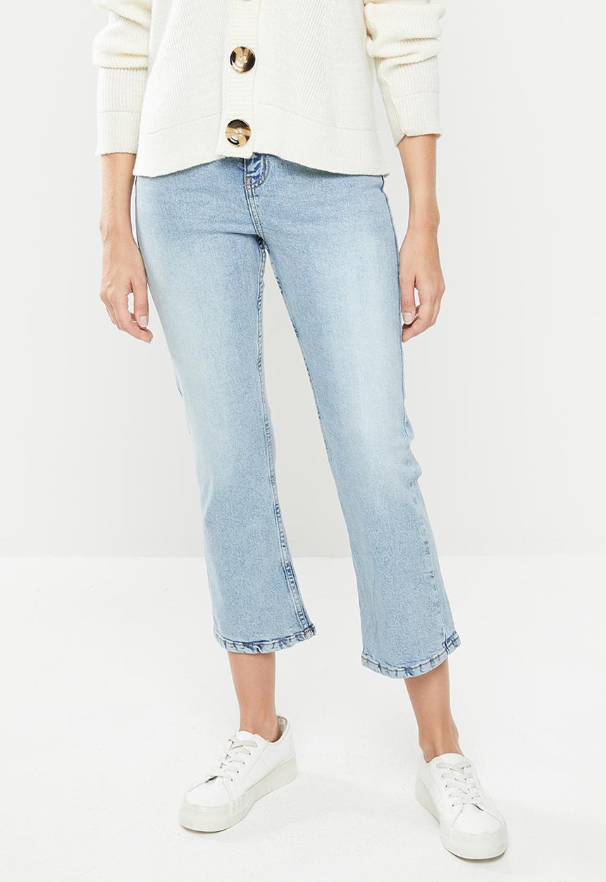 Factorie - Cropped flare jeans -  blue