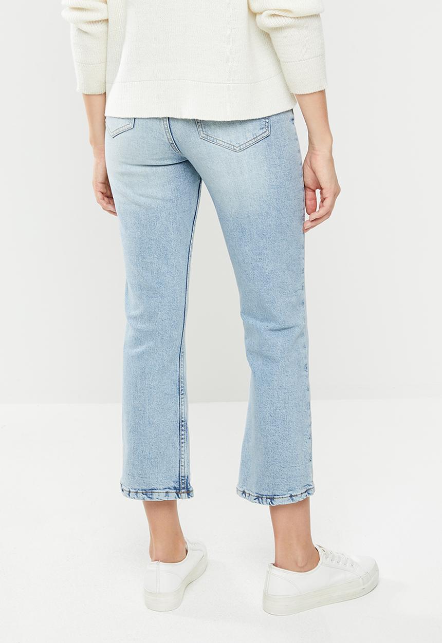 Factorie - Cropped flare jeans -  blue