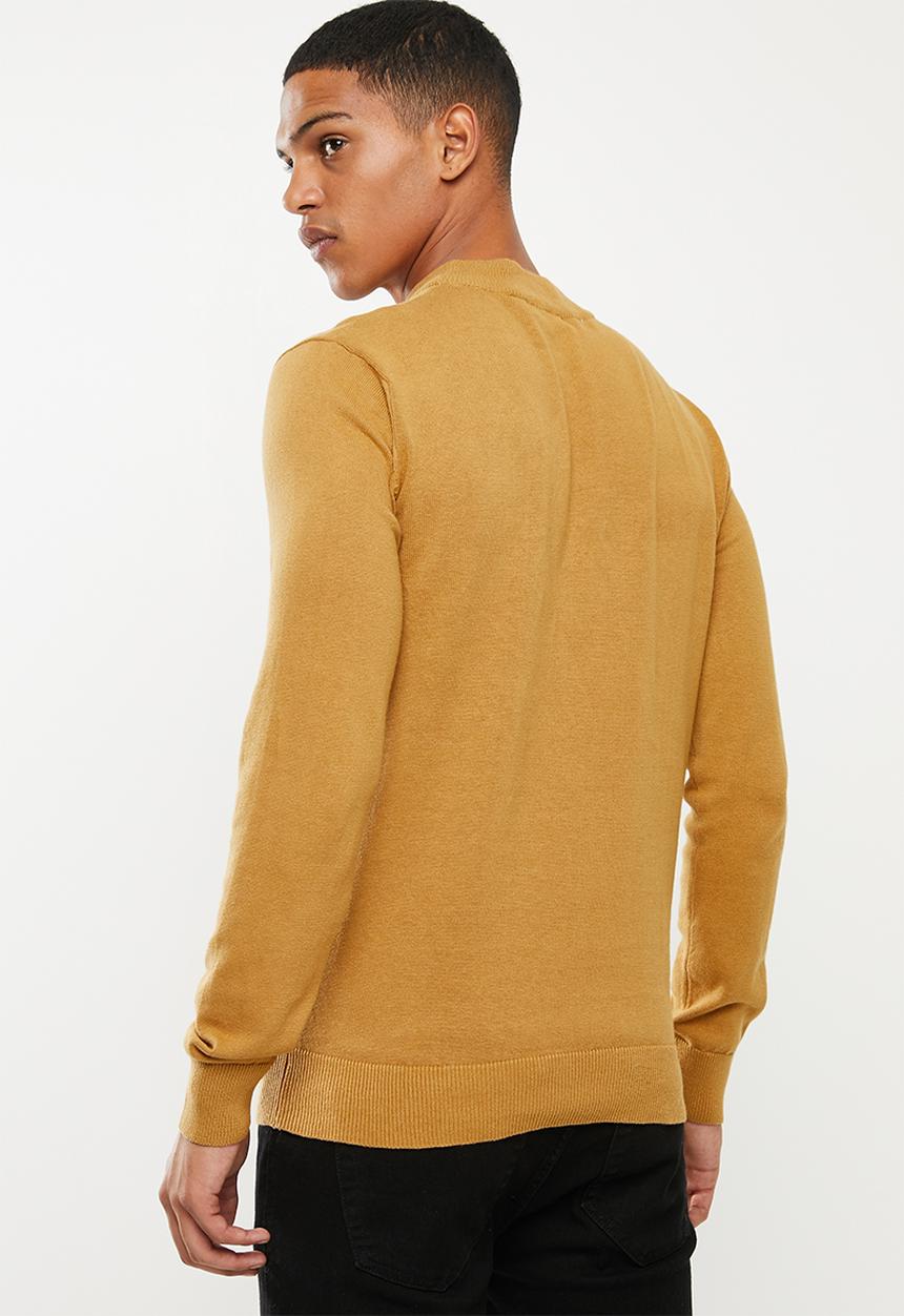 Brave Soul - Turtle knitwear - yellow