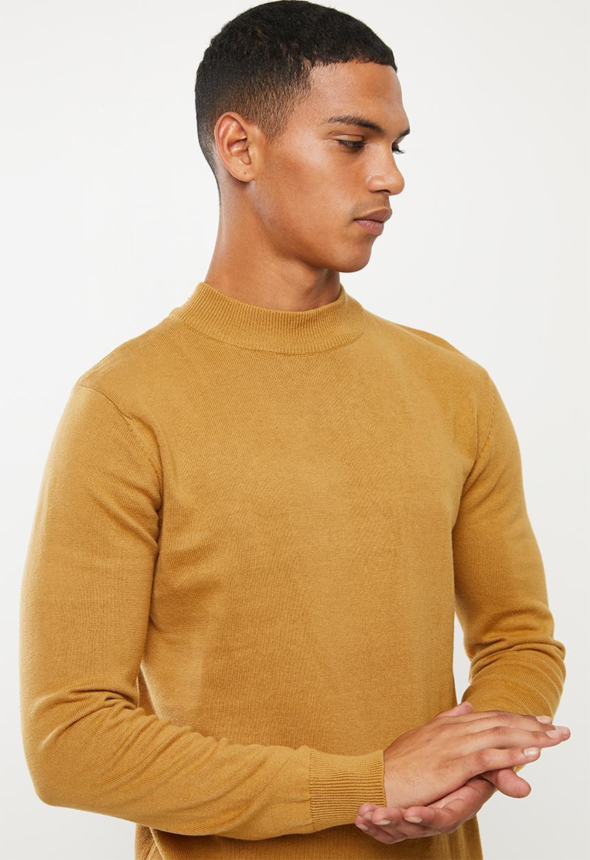 Brave Soul - Turtle knitwear - yellow