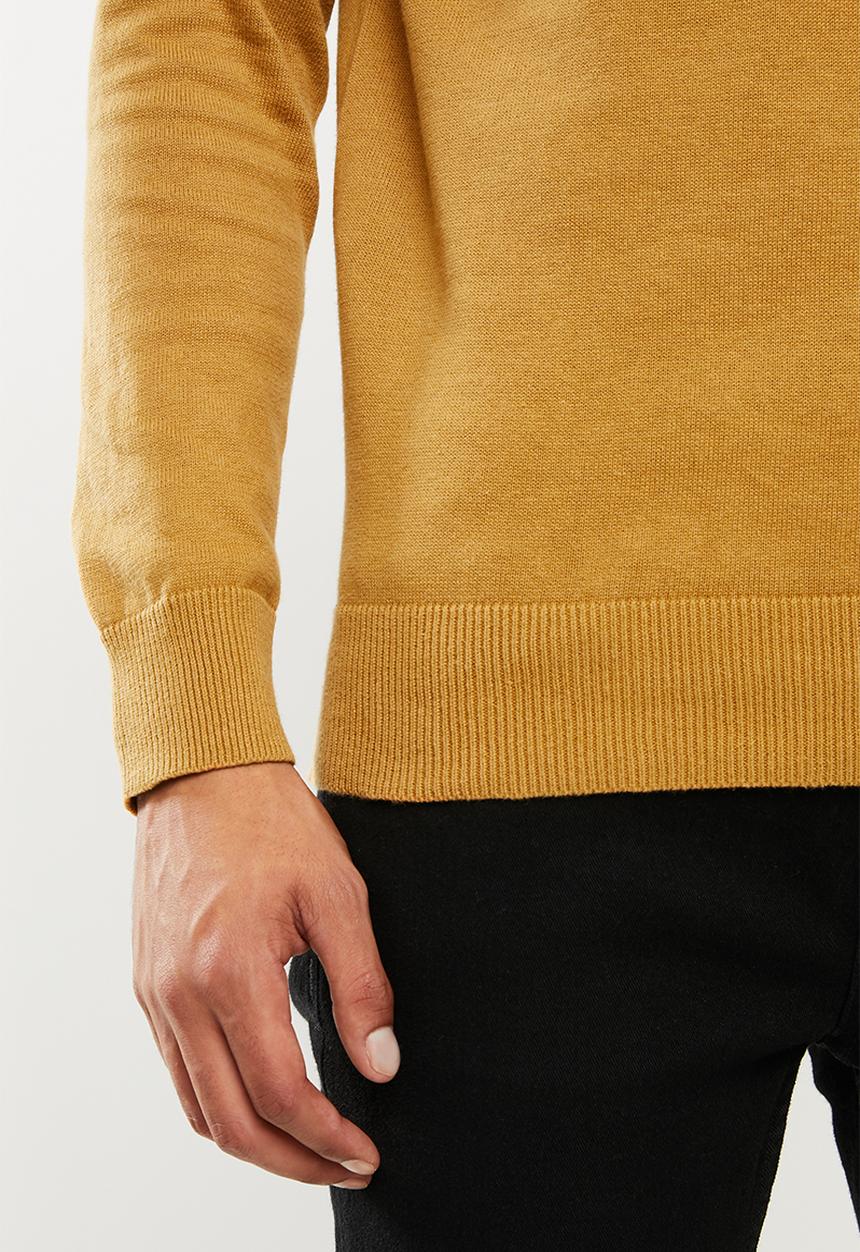 Brave Soul - Turtle knitwear - yellow