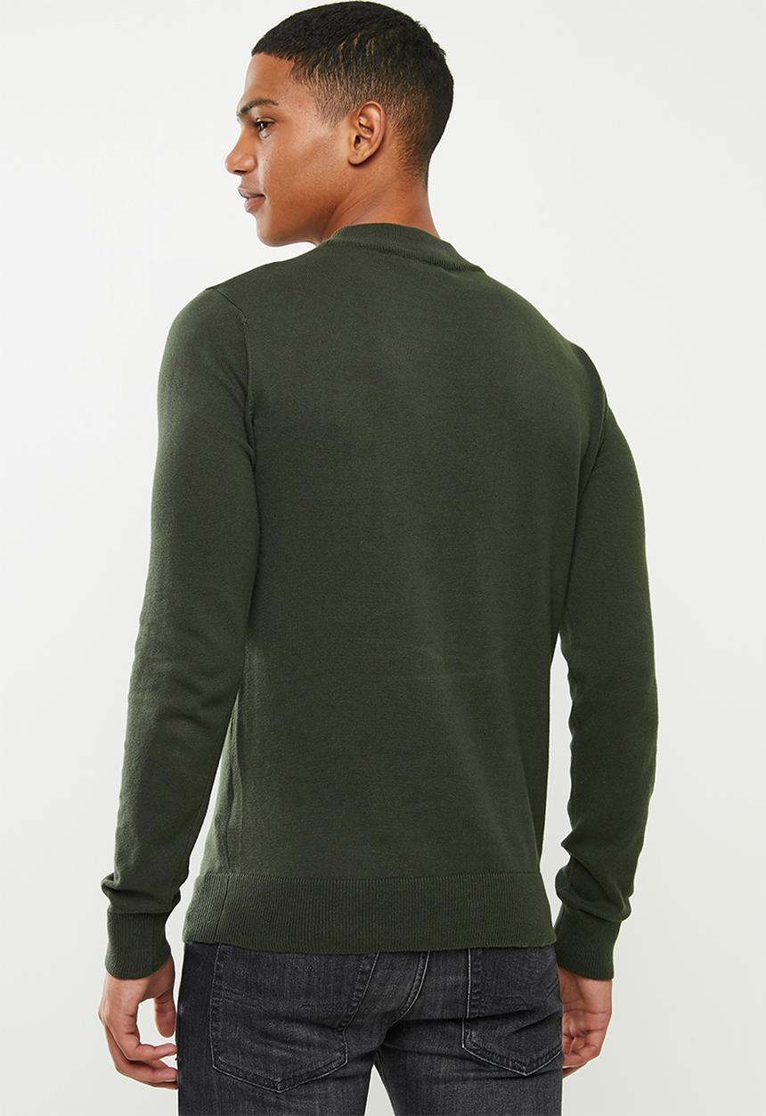 Brave Soul - Turtle knitwear - khaki