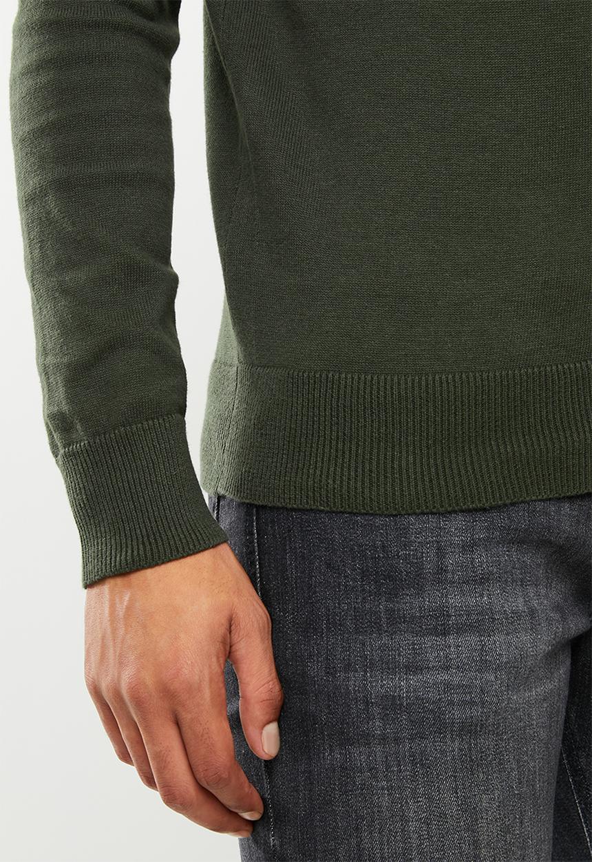 Brave Soul - Turtle knitwear - khaki