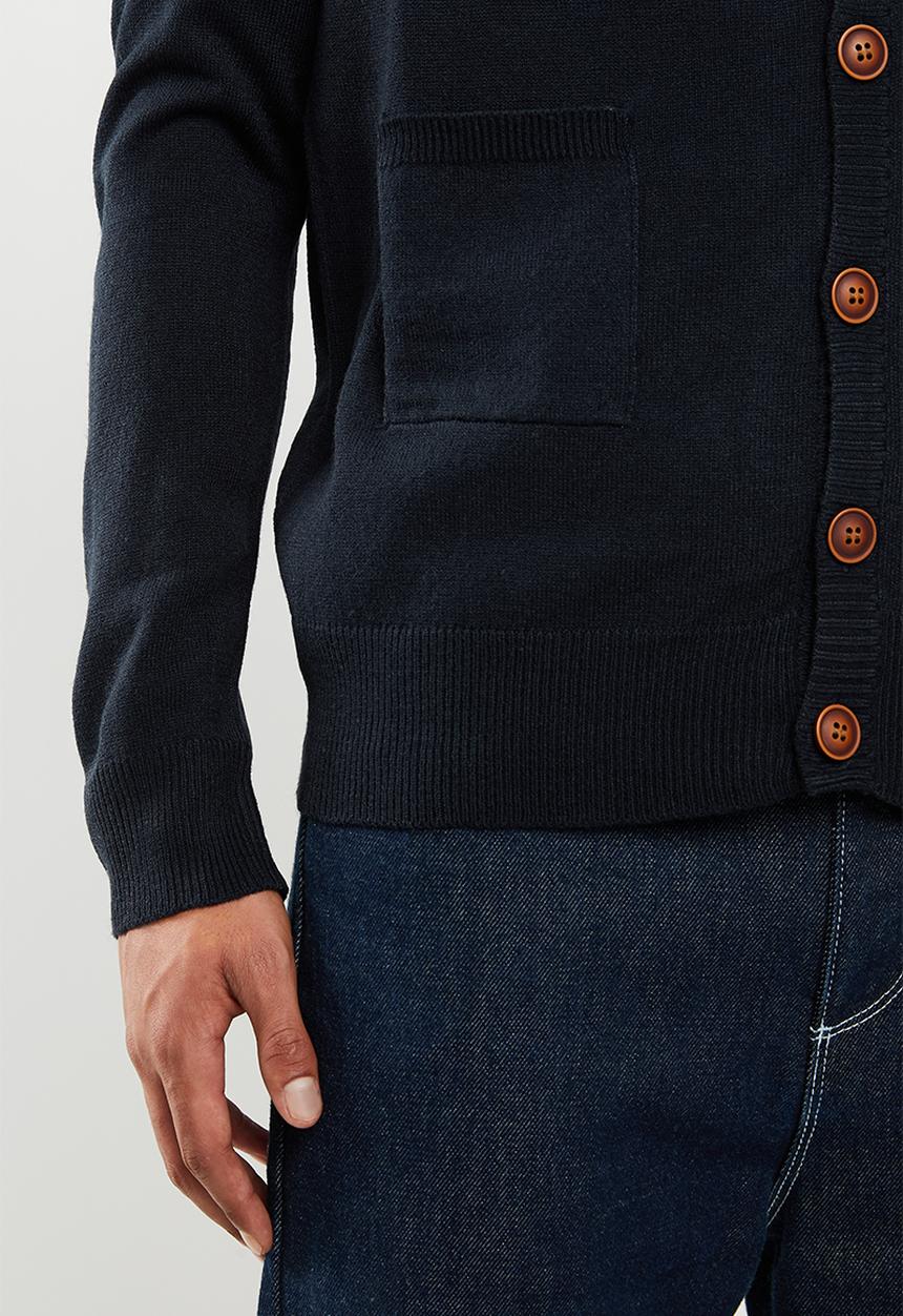 Brave Soul - Ghazelie button up cardi - navy