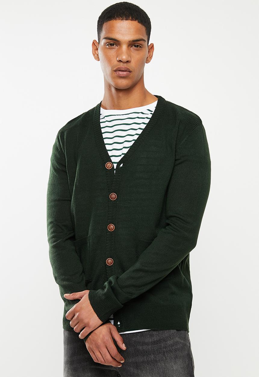Brave Soul - Ghazelie button up cardi - green
