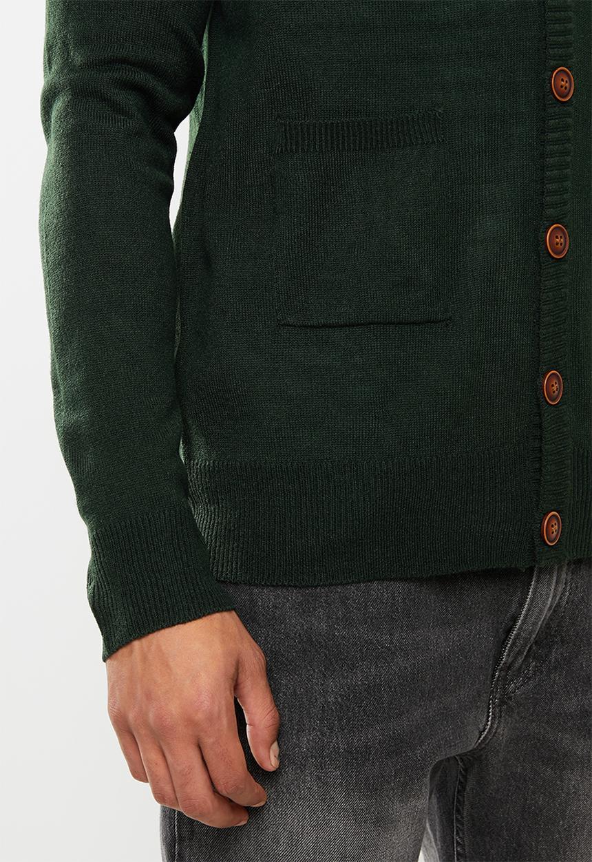 Brave Soul - Ghazelie button up cardi - green