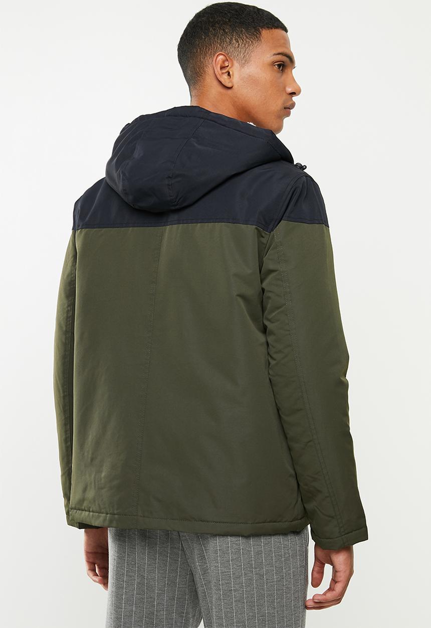 Brave Soul - Koeman Jacket - khaki & navy 
