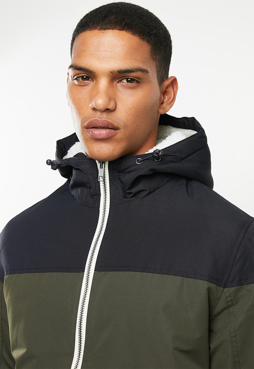 Brave Soul - Koeman Jacket - khaki & navy 