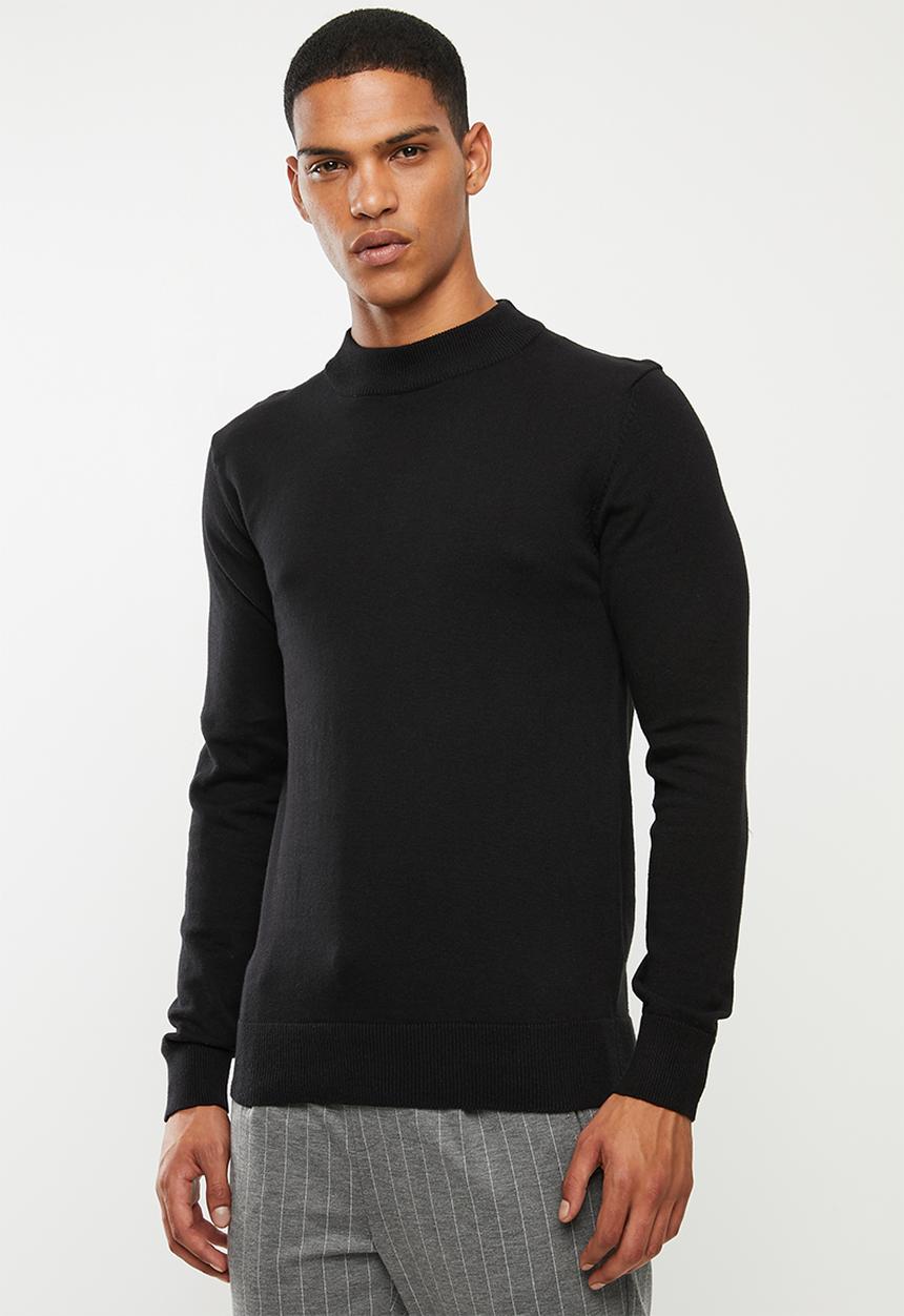 Brave Soul - Turtlee knitwear - black
