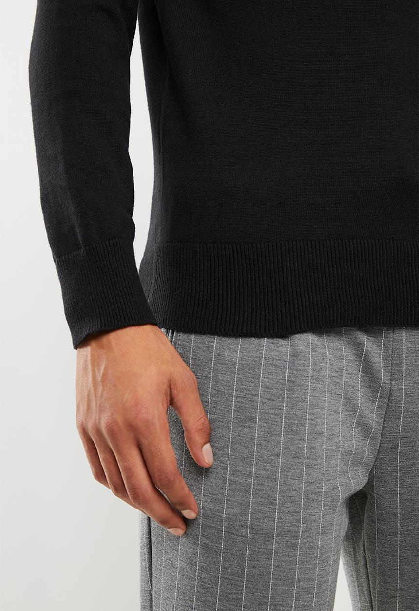 Brave Soul - Turtlee knitwear - black