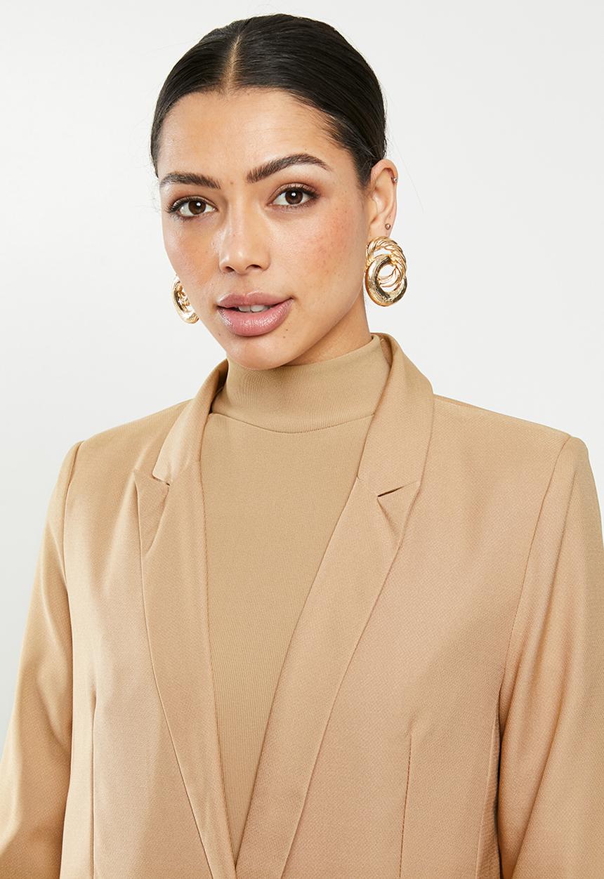 Missguided - Basic blazer - beige